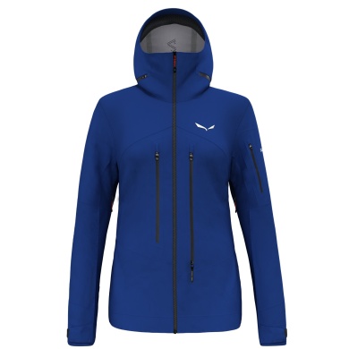 Salewa Alpin-Wanderjacke Ortles GTX Pro Stretch (wasserdicht, 3-Lagen) blau Damen